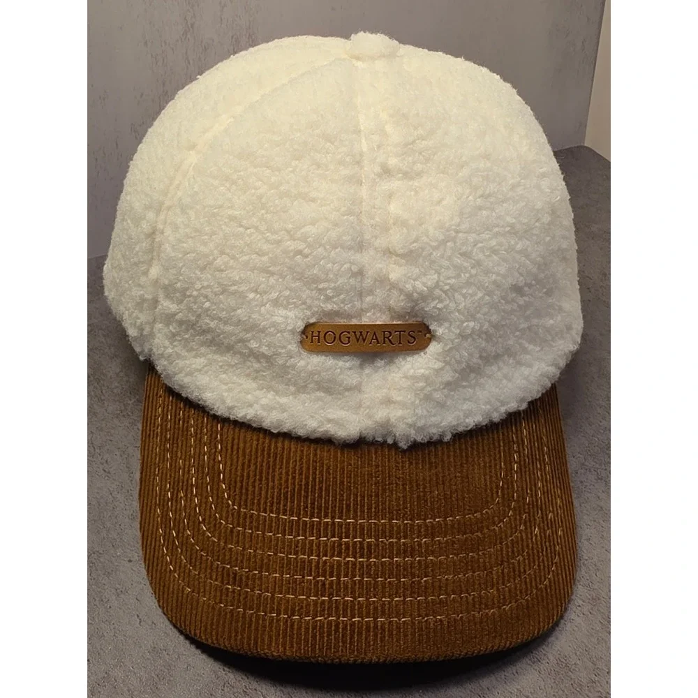 Harry Potter Hogwarts Sherpa Fleece Corduroy Baseball Cap Hat Miniso